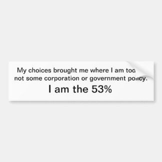 Mig förmiddag 53%en bildekal