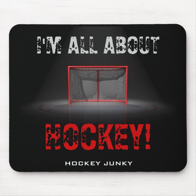 Mig förmiddag ALL OM HOCKEY! Musmatta (Framsidan)