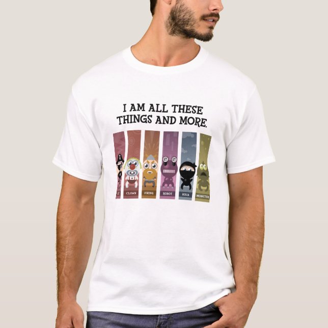 Mig förmiddag alla dessa saker och mer t shirt (Framsida)