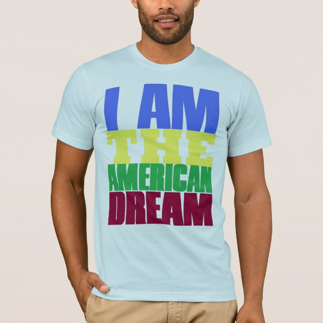 mig förmiddag amerikanska drömmen t-shirt (Framsida)