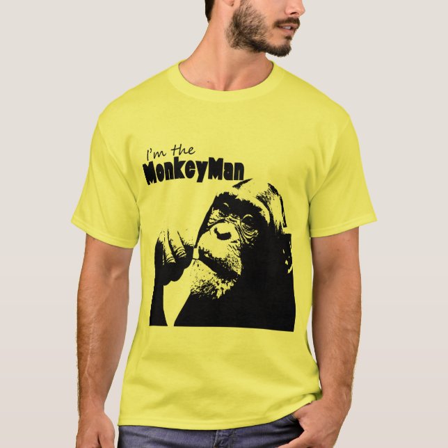 Mig förmiddag apamanen tee shirt (Framsida)