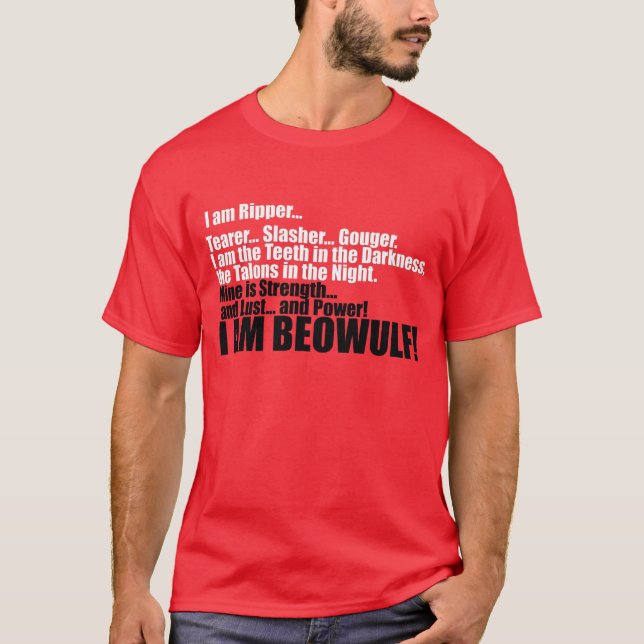 Mig förmiddag BEOWULF T-shirt (Framsida)