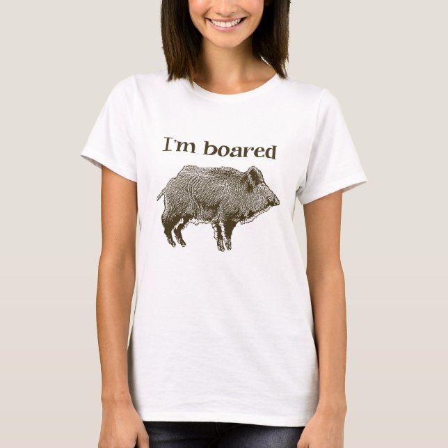 Mig förmiddag Boared Tee Shirt (Framsida)