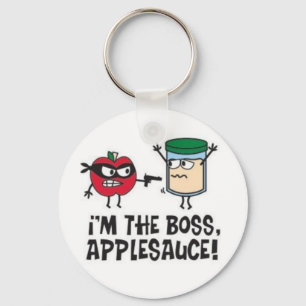 Mig förmiddag chefapplesaucen! Keychain Nyckelring