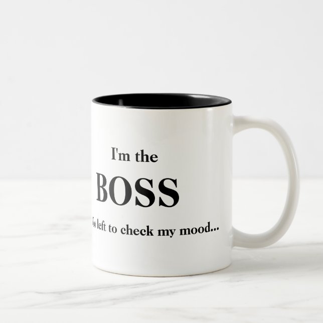 Mig förmiddag CHEFEN (1) Två-Tonad Mugg (Höger)