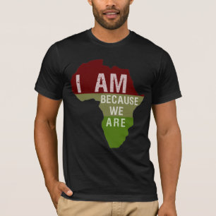 Mig förmiddag, därför att vi är - afrikaskjort tee shirt