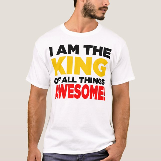 "Mig förmiddag de ENORMA sakerna för kung allra!", Tee (Framsida)