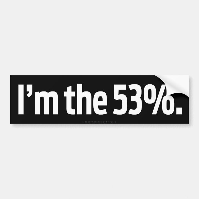 Mig förmiddag den 53% bildekalet bildekal (Framsidan)