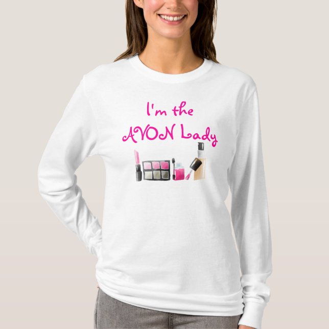 Mig förmiddag den AVON damen, skönhetsmedel T Shirt (Framsida)