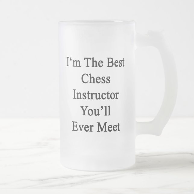 Mig förmiddag den bäst schackinstruktören som du frostat ölglas (Höger)