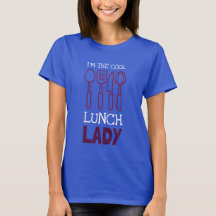 Mig förmiddag den kalla lunchdamen t shirt
