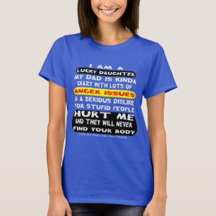 Mig förmiddag den lyckliga dottern av en galen t shirt