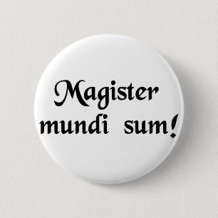 Mig förmiddag det ledar- av universum! knapp