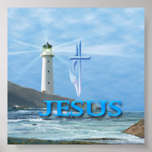 Mig förmiddag det ljust av den världsJohn 8:12 Poster