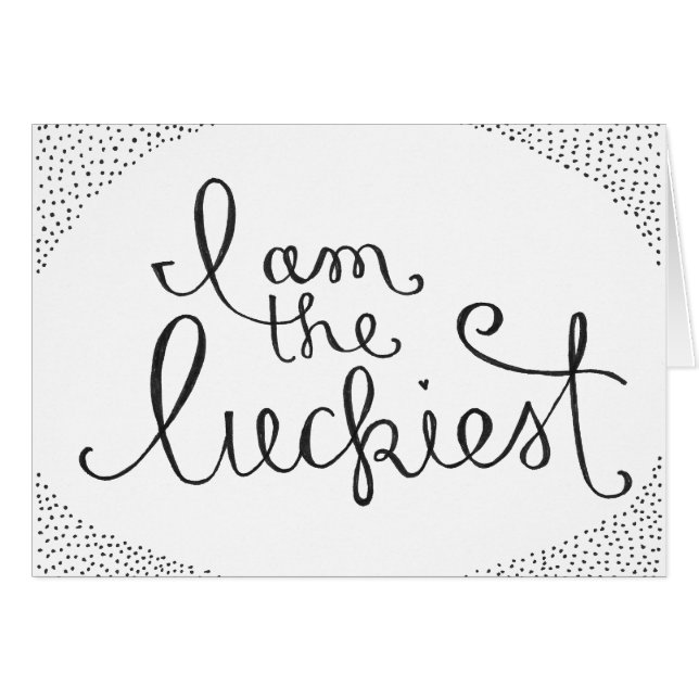 Mig förmiddag det mest lycklig OBS kort (Framsidan Horizontal)