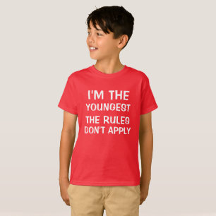 Mig förmiddag det mest ung som regler inte tee shirt