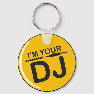 Mig förmiddag din DJ Nyckelring