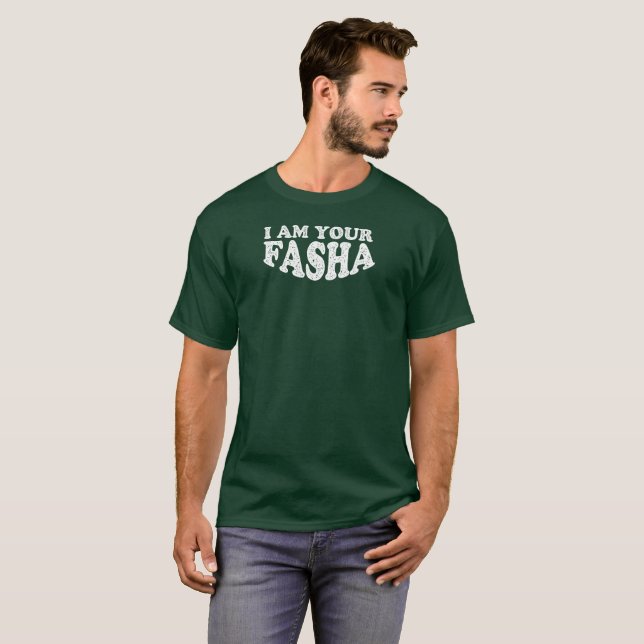 Mig förmiddag din Fasha - fars dag Tröja (Hel framsida)