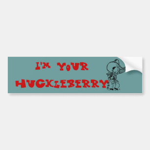 Mig förmiddag DIN HUCKLEBERRY Bildekal