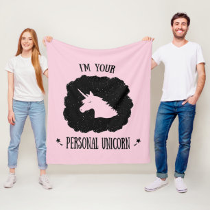 Mig förmiddag din personliga Unicorn Fleecefilt