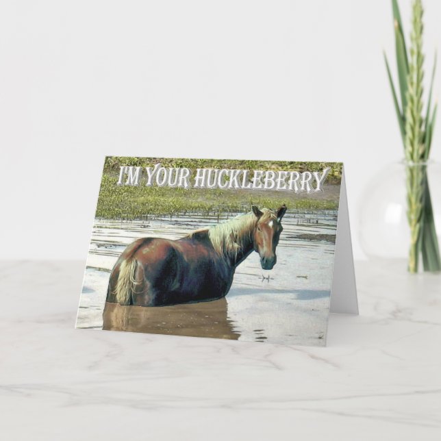 Mig förmiddag DITT HUCKLEBERRYhälsningkort Kort (Framsida)