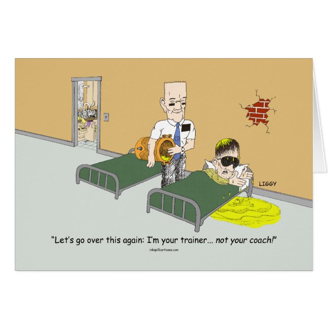 Mig förmiddag ditt instruktörkort hälsningskort (Framsidan Horizontal)