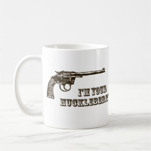 Mig förmiddag ditt westerna vapen för Huckleberr Kaffemugg