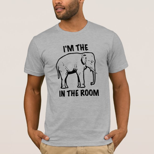 Mig förmiddag ELEFANTEN I den grafiska Tee Shirt (Framsida)
