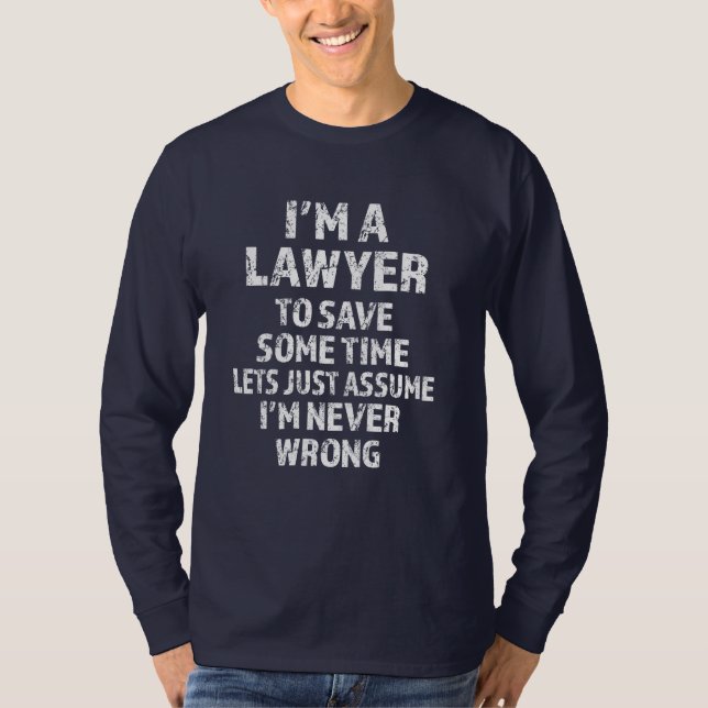 Mig förmiddag en advokat - rolig t-shirt (Framsida)