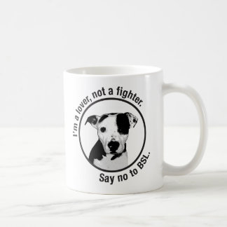 Mig förmiddag en älskare, inte en kämpe. Pitbull Kaffemugg