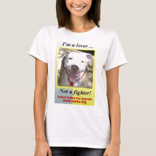 Mig förmiddag en älskare inte en kämpe t shirt