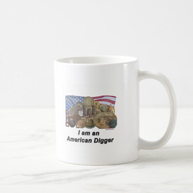 Mig förmiddag en amerikangrävare kaffemugg (Höger)