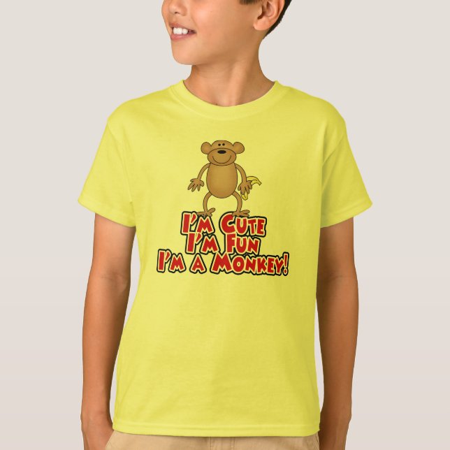 Mig förmiddag en apa t-shirt (Framsida)