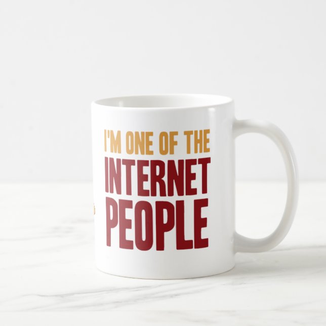 Mig förmiddag en av internetfolket mugg (Höger)