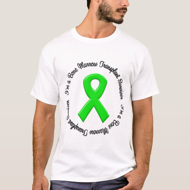 Mig förmiddag en benmärgtransplantatöverlevande tee shirt (Framsida)