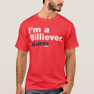 "Mig förmiddag en Billiever" röd T-shirt