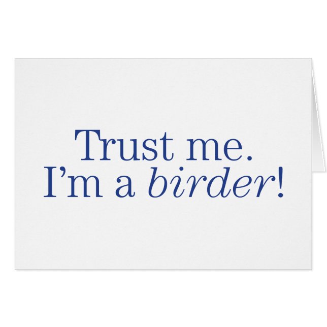 Mig förmiddag en Birder Hälsningskort (Framsidan Horizontal)