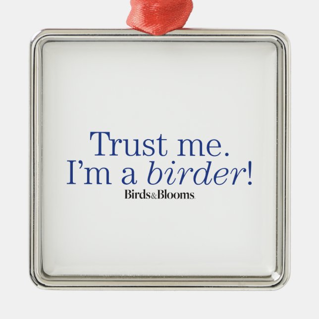 Mig förmiddag en Birder Julgransprydnad Metall (Framsidan)