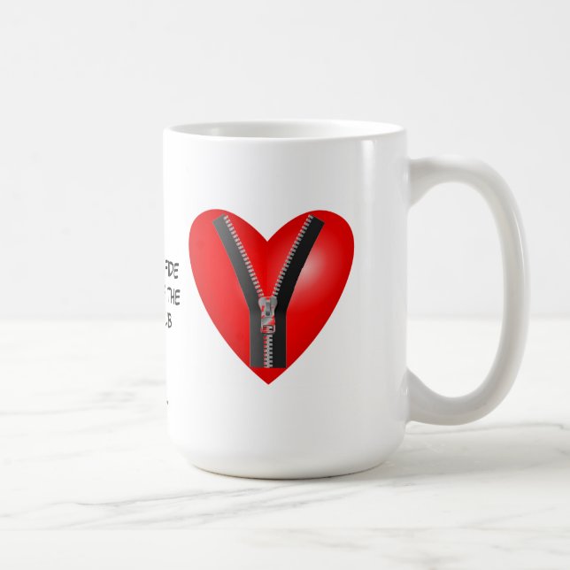 Mig förmiddag en bonafidemedlem av Zipperklubben Kaffemugg (Höger)