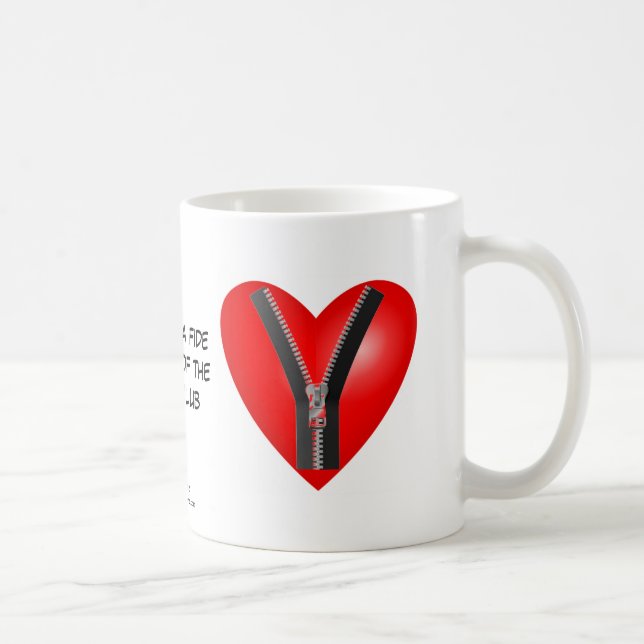 Mig förmiddag en bonafidemedlem av Zipperklubben Kaffemugg (Höger)