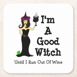 Mig förmiddag en bra häxa, tills jag kör ut ur vin underlägg papper kvadrat