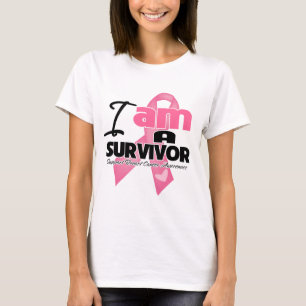 Mig förmiddag en bröstcancer överlevande t shirt