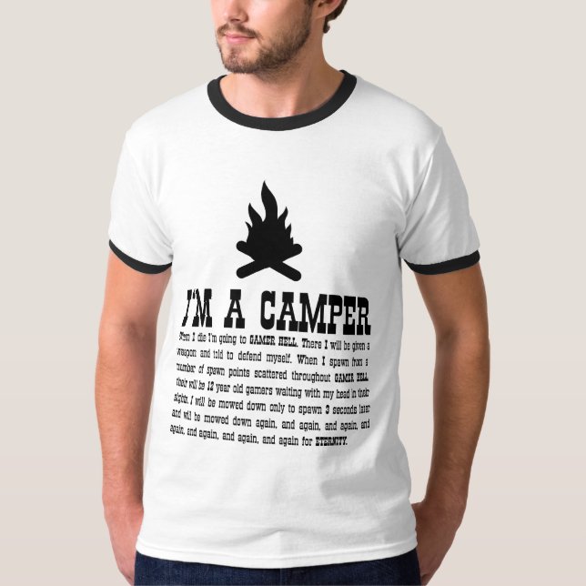 Mig förmiddag en campare tee shirt (Framsida)