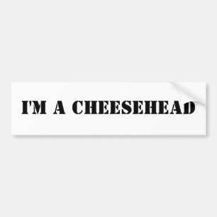 Mig förmiddag en cheesehead bildekal