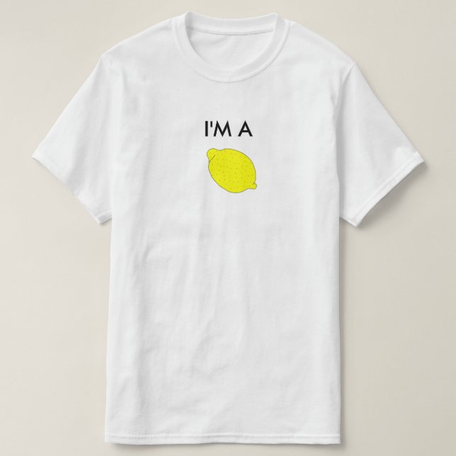Mig förmiddag en citron t-shirt (Design framsida)