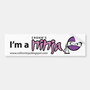 Mig förmiddag en Crohns Ninja bildekal
