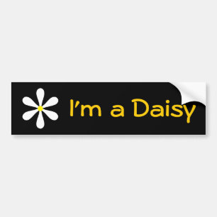 Mig förmiddag en daisy bildekal