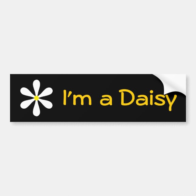 Mig förmiddag en daisy bildekal (Framsidan)