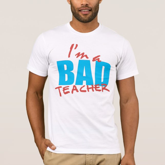 Mig förmiddag en dåligalärare tee shirt (Framsida)