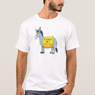 Mig förmiddag en demokrat och en kristen t shirt